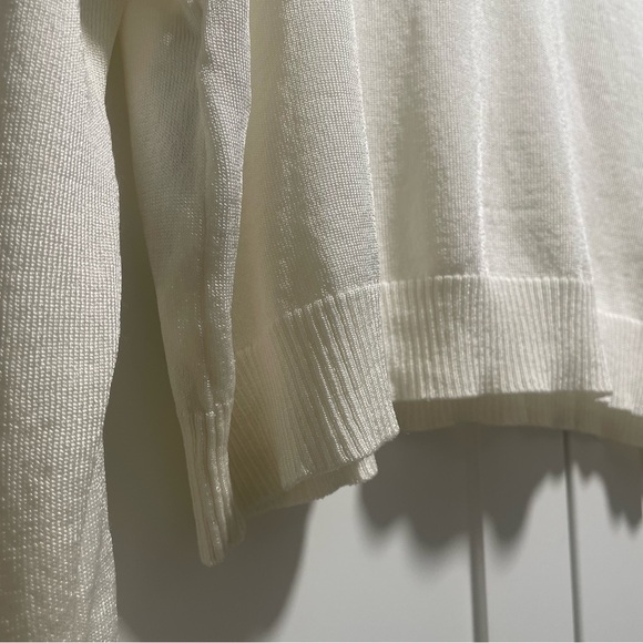 Mango Fine Knit V-neck Sweater - Cream - Picture 8 of 10